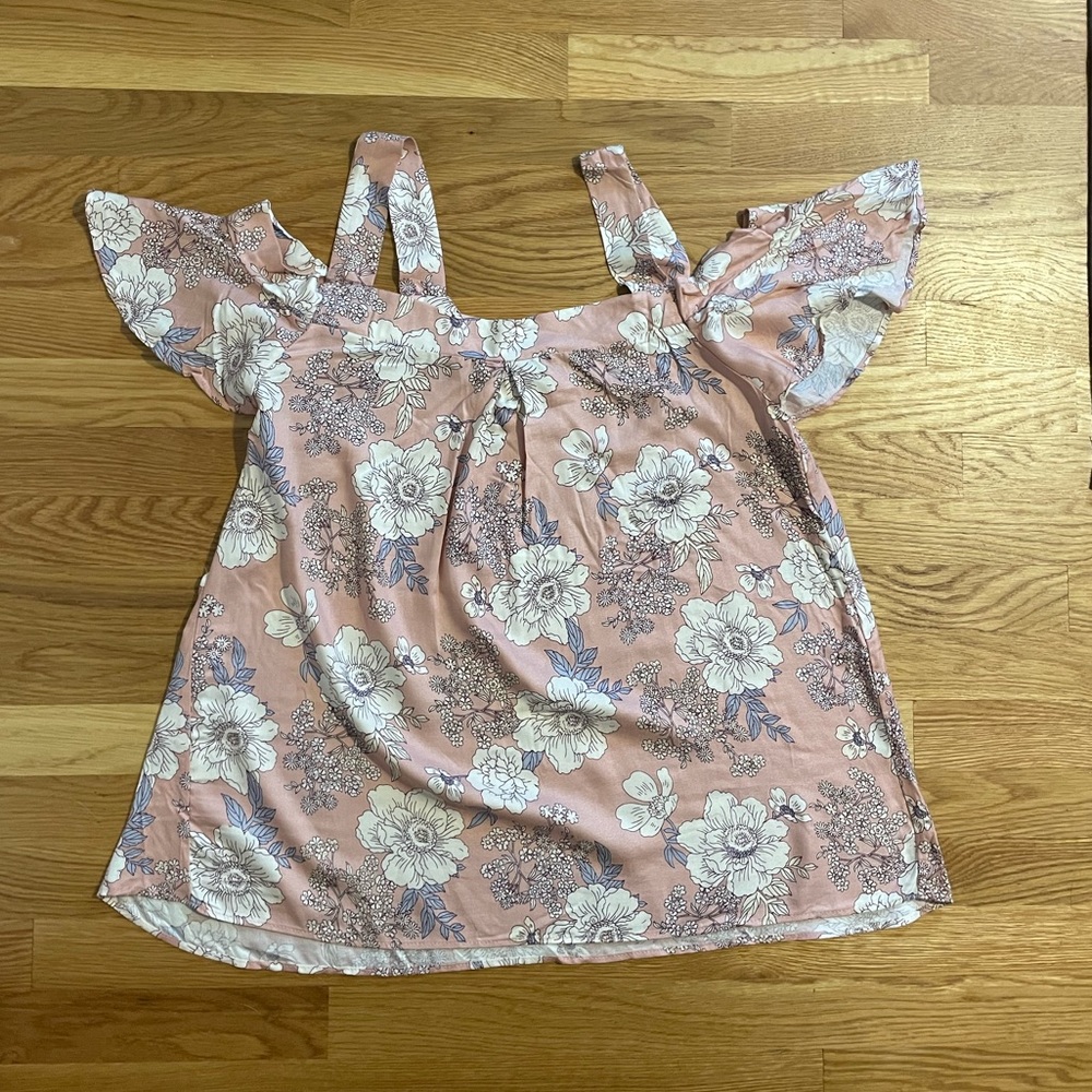 Off-the-shoulder flowy top